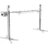 BZYFJB Professional Spanferkelgrill Edelstahl 30kg | Elektrischer Drehspieß mit Motor | Höhenverstellbarer Grillspieß für Lagerfeuer, Camping & Garten | Grillspieß-Set für Spanferkel/Lämmer