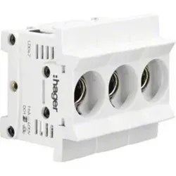 Hager Sicherungsunterteil D01,3x16A LD047