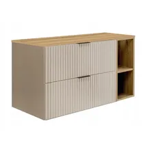 rodan fabryka mebli Waschtischunterschrank 2 Schubladen 46 x 100 x 57 cm Beige/Gold