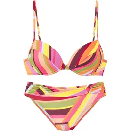 Bruno Banani Push-Up-Bikini Damen Orange 36 Cup B