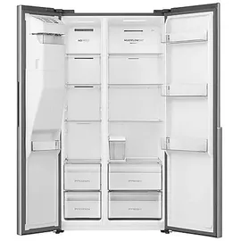 Gorenje NRS917C61X Side-by-Side (528 l, 1786 mm hoch, Silber)