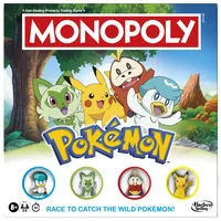 Hasbro Monopoly Pokémon Edition Brettspiel - Englische Version