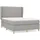 vidaXL Boxspringbett 140 x 200 cm Hellgrau