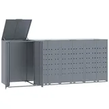 deluke Mülltonnenbox GORILO 276 x 117 x 79 cm grau