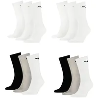 Puma Sportsocken Regular Crew Socken Sport 12-Pack 6 multi / 6 weiß - 39-42