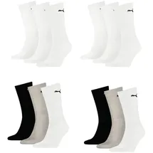 Puma Sportsocken Regular Crew Socken Sport 12-Pack 6 multi / 6 weiß - 39-42