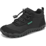 SAGUARO Kinder Barfußschuhe Atmungsaktiv rutschfest Wanderschuhe Leicht Barefoot Minimal Sneaker Gr.26 - 26 EU