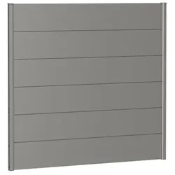 Biohort Wandpaneele für Sichtschutz B 150 x H 135 cm Ohne Acrylglas quarzgrau-metallic
