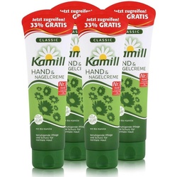Kamill Hautcreme Kamill Hand & Nagelcreme Classic 133 ml - mit natürlicher Kamille (4er