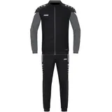 Jako Trainingsanzug Polyester Performance schwarz/anthra light 164