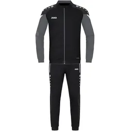 Jako Trainingsanzug Polyester Performance schwarz/anthra light 164