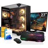 SYSTEMTREFF Gamer Komplett PC - Intel Core i7 14700 - Nvidia GeForce RTX 4060 8GB - 32GB DDR4 - M.2 SSD 1TB (NVMe) Kingston + - 27 Zoll Monitor