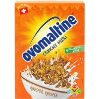Ovomaltine Crunchy Müsli - Schoko Knusper-Müsli mit einzigartiger Cerealien-Mischung und Ovomaltine - Schokomüsli mit wertvollen Vitaminen, Ballaststoffen und Mineralstoffen (1 x 450g)