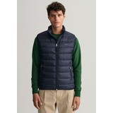 GANT Steppweste GANT "LIGHT GILET" Gr. XL, blau (evening blue) Herren Westen Steppwesten