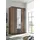 Pol-Power Drehtürenschrank Chicago 120 x 196 x 53,5 cm Braun