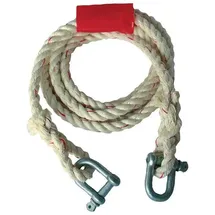 HP Autozubehör Abschleppseil 2500 kg Sisal Länge 400 cm Ø 16 mm