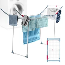 Kadax Wäscheständer 18 m blau/weiß