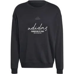 ADIDAS Herren Sweatshirt Brand Love French Terry, BLACK, S