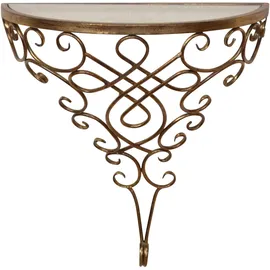 Hofmann Living And More Wandregaltisch, gold (antik goldfarben), B:40cm H:40cm T:20cm, HOFMANN LIVING AND MORE, Tische, Wanddekoration
