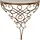Hofmann Living And More Wandregaltisch, gold (antik goldfarben), B:40cm H:40cm T:20cm, HOFMANN LIVING AND MORE, Tische, Wanddekoration