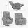Homcom Fernsehsessel mit Aufstehhilfe Elektrisch 96 x 106 x 94 cm Grau