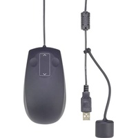 Renkforce IP68 Industrial Maus USB Laser Schwarz 3 Tasten 1000 dpi