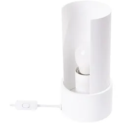 Tischlampe Flash verstellbar weiß E27