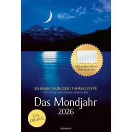 Mosaik Verlag Das Mondjahr 2026 - Wand-Spiralkalender: mit Fotos von Gerhard Eisenschink - Das Original - Mit großem Mond-Plakat-Kalender