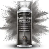WerkXheld Ofenlack schwarz matt 400ml – Hitzebeständiger Sprühlack für Metalloberflächen, Ideal für Öfen, Grills und andere Anwendungen bei hohen Temperaturen, Rost- und Chemikalienresistent
