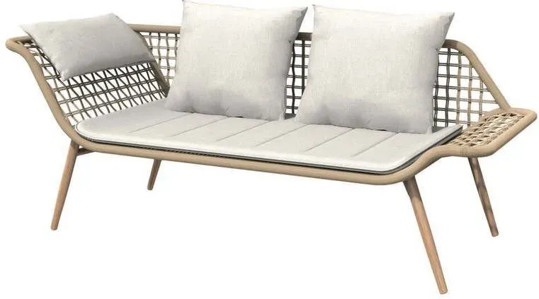 Stilvolles Garten-Loungesofa ENVY mit Kissen (178 cm)