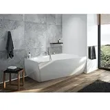 Hoesch iSENSI Badewanne 3897.010 170x100cm, rechts, weiß, 174 l, Überlaufbefüllung, weiß