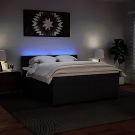 vidaXL Boxspringbett 180 x 200 cm Schwarz