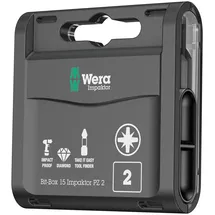 WERA Impaktor PZ 2 Bit-Set 15-teilig