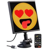 Luminea Programmierbares LED-Display mit 64 x 64 LEDs, App, USB-Betrieb