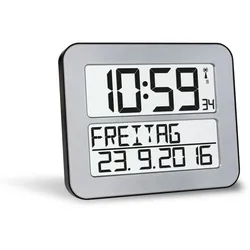 TFA Wanduhr TimeLine Max 60.4512.54, silber