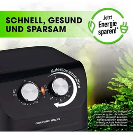GOURMETmaxx Heißluftfritteuse 4 L schwarz