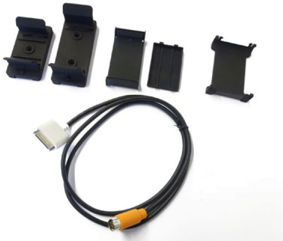  9-Pin/30-Pin iPod Anschlusskabel mit orangenem Stecker 