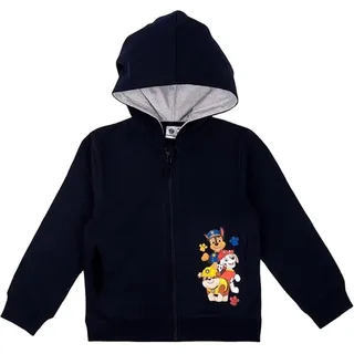 Paw Patrol Sweatjacke Kapuzenpullover mit Reißverschluss Hoodie blau - Gr.: 98/104