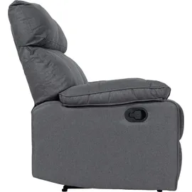 MCW Kinosessel MCW-L93 Stoff/Textil 2er  ~ 72 x 100 x 90 cm Dunkelgrau mit Liegefunktion