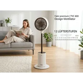 Fakir TVC 800 Standventilator Weiß/Braun