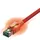 SACON EasyLan DualBoot LED Patchkabel RJ45 S/FTP Kat.6A (Class EA), mit saCon Stecker, LSOH, rot, 3 m