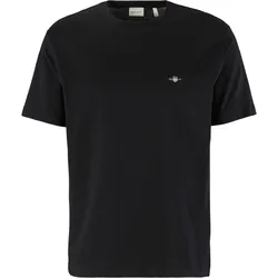 T-Shirt GANT "PRINTED ARCHIVE SHIELD TSHIRT", Herren, Gr. XS, schwarz, Jersey, Obermaterial: 100% Baumwolle, casual, Rundhals, Kurzarm, Shirts