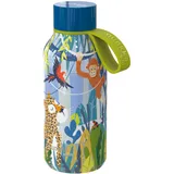 Quokka Solid Kids Thermoflasche mit Schlaufe zum Aufhängen Jungle 330 ml