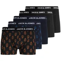 JACK & JONES JACDALE SMILEY Trunks Schwarz/Dunkelblau S 5er Pack