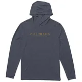 Salty Crew Flagship Hood Sunshirt Langarm-rash Guard - Navy Heather - 2XL