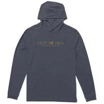 Salty Crew Flagship Hood Sunshirt Langarm-rash Guard - Navy Heather - 2XL