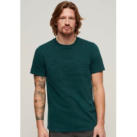 Superdry T-Shirt »EMBOSSED VL T SHIRT«, Gr. XL, dark pine green, , 36920433-XL