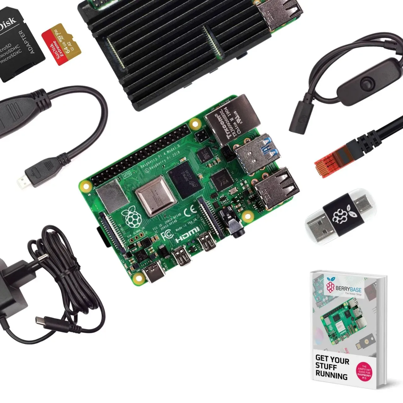 Raspberry Pi 4B, 8GB Advanced Kit