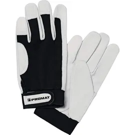 BÖHLER Handschuhe Main Gr.9 schwarz/naturfarben Ziegennappaleder/Stretch EN 388 Kat.II