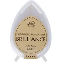 Tsukineko Brilliance Pigment-Stempelkissen, 3,5 x 5 cm, Galaxie-Gold, gelb,